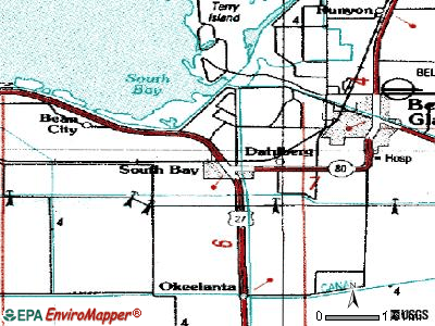 South Bay topographic map
