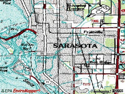 South Daytona topographic map