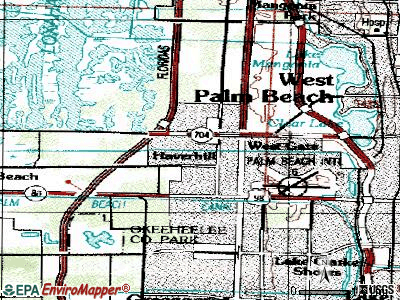 Stacey Street topographic map