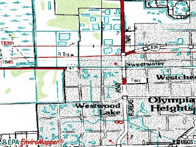 Tamiami topographic map