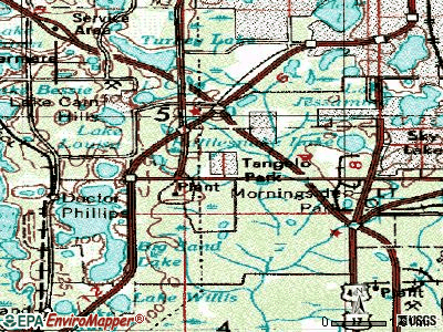 Tangelo Park topographic map
