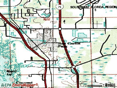 Three Oaks topographic map