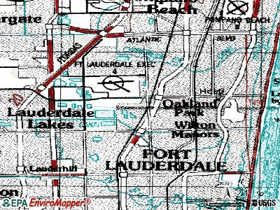 Twin Lakes topographic map