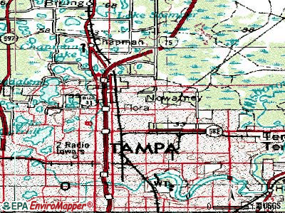 University topographic map