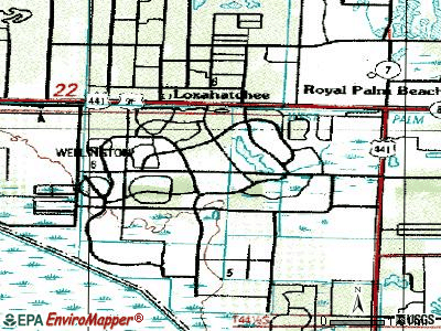 Wellington topographic map