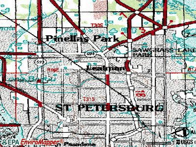 West and East Lealman topographic map