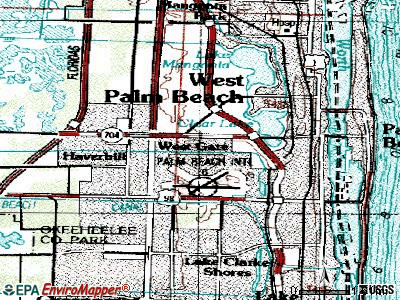 Westgate-Belvedere Homes topographic map