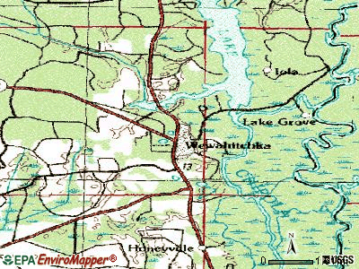 Wewahitchka topographic map