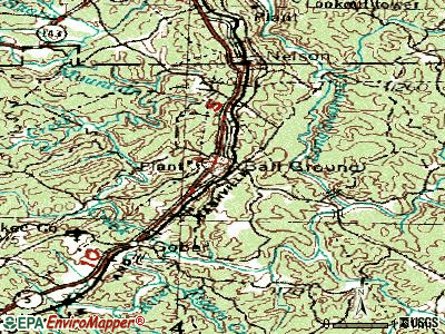 Ball Ground topographic map
