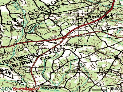 Blythe topographic map