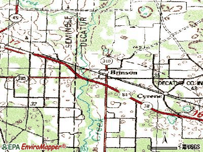 Brinson topographic map
