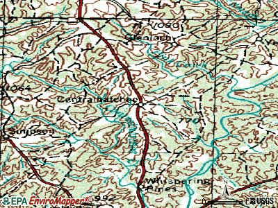Centralhatchee topographic map