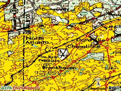 Clarkston topographic map