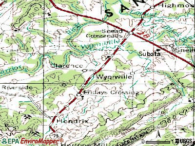 Susan Moore topographic map