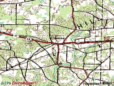 Climax topographic map