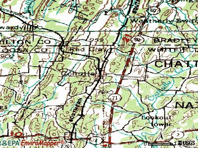 Cohutta topographic map