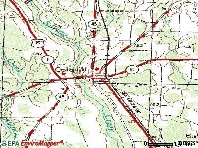 Colquitt topographic map