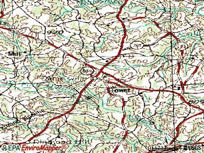 Damascus topographic map