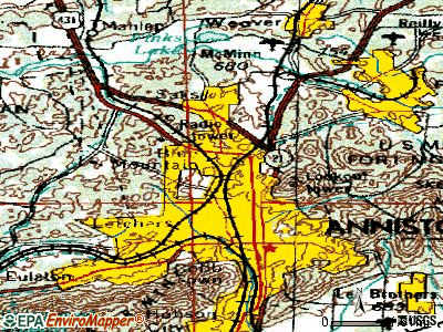 Blue Mountain topographic map