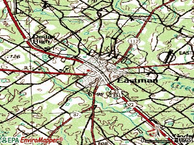 Eastman topographic map