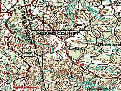 Ephesus topographic map