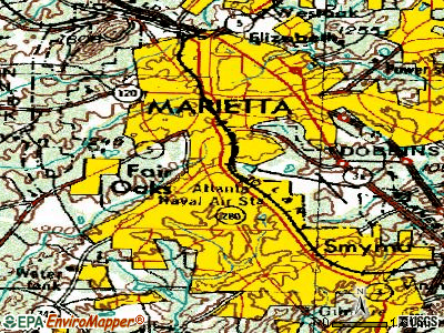 Fair Oaks topographic map