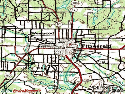 Fort Gaines topographic map