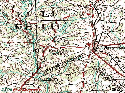 Franklin Springs topographic map