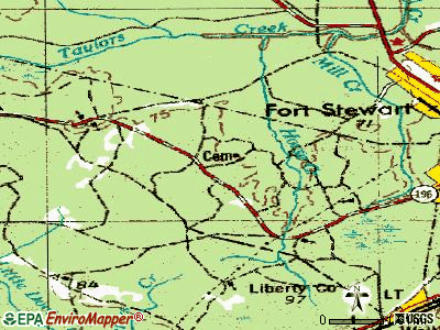 Gumbranch topographic map
