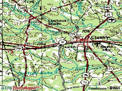 Hagan topographic map