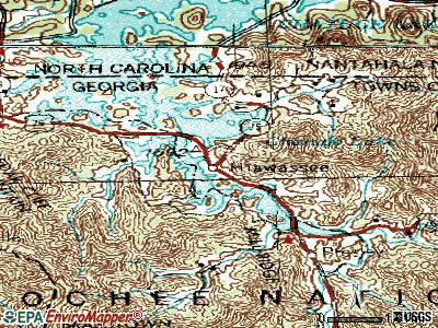 Hiawassee topographic map