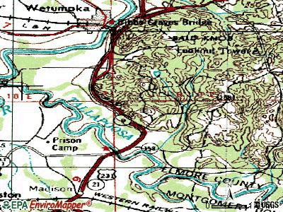 Blue Ridge topographic map