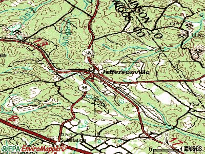 Jeffersonville topographic map