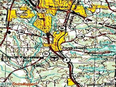 Jonesboro topographic map