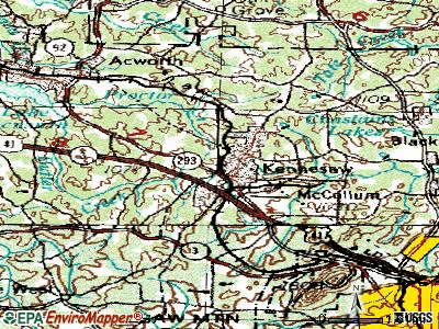 Kennesaw topographic map