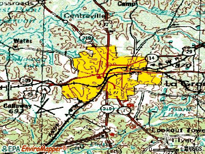 LaGrange topographic map