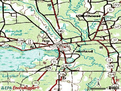 Lakeland topographic map