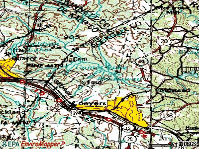 Lakeview Estates topographic map