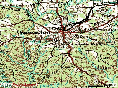 Lincoln Park topographic map