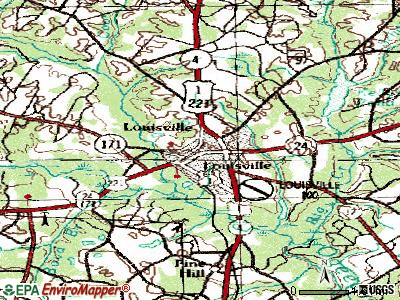 Louisville topographic map