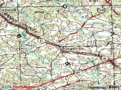 Maysville topographic map