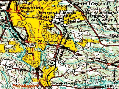 Morrow topographic map