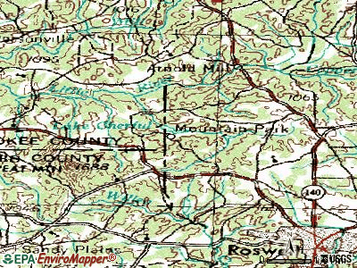 Mountain Park topographic map