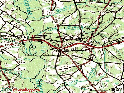 Mount Vernon topographic map