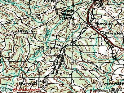 Newington topographic map