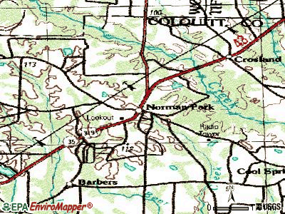 North High Shoals topographic map