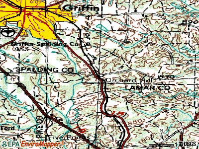 Orchard Hill topographic map