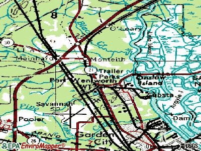 Port Wentworth topographic map