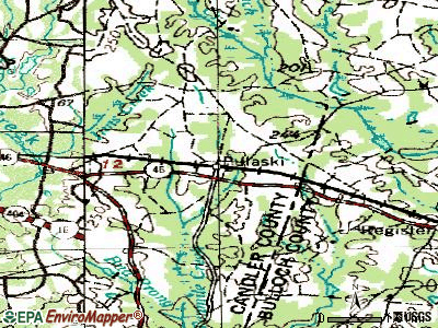 Pulaski topographic map