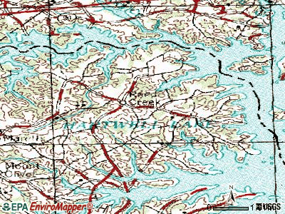 Reed Creek topographic map